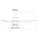 Samaire 42"/ 52"/ 56" Ceiling Fan (DC-Series)