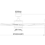 Samaire 42"/ 52"/ 56" Ceiling Fan (DC-Series)
