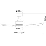 Samaire 32"/42"/52" Ceiling Fan (E-Series)