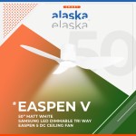 Alaska Aspen 38"/50" Ceiling Fan