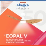 Alaska Opal V 38"/50" Ceiling Fan
