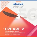 Alaska Pearl V 46"/56" Ceiling Fan